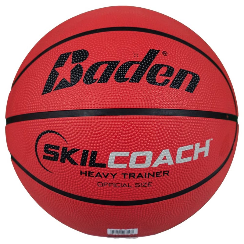 Baden SkilCoach Heavy Trainer Rubber Basketball, Red, 29.5-Inch - Image 1